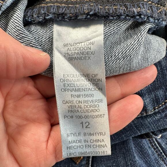 Democracy "Ab"solution Straight Jeans Raw Hem Size 12 - Picture 8 of 13